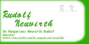 rudolf neuvirth business card